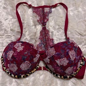 PINK by Victoria Secret Floral Lace Racerback Bra 36C